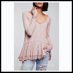 We The Free | Tangerine Tee Blush Layered Tunic | L